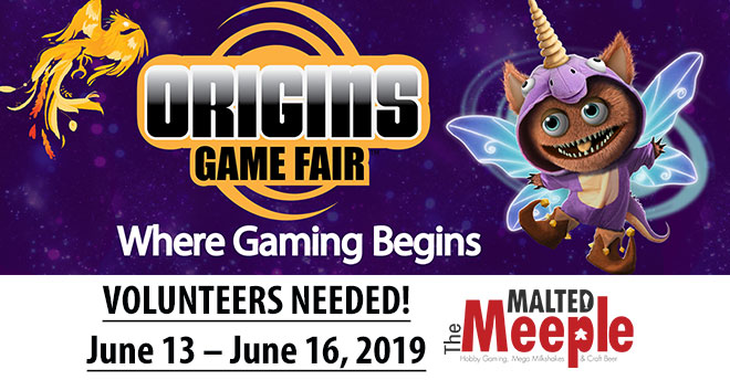 Volunteers Needed – Origins Game Fair 2019